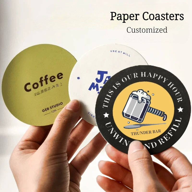 Photography Paper - 200 Sottobicchieri di Carta Personalizzati con