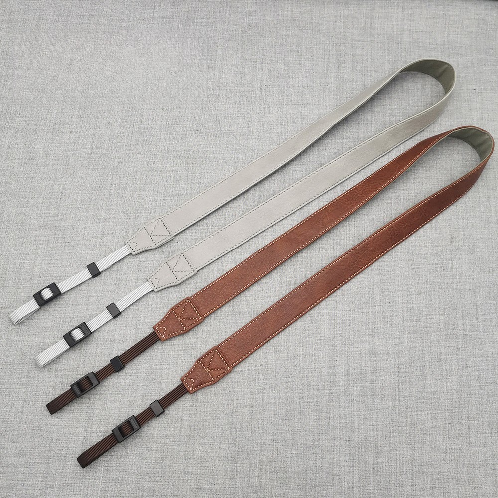 Camera Strap Leather - Tracolla per fotocamera in pelle PU