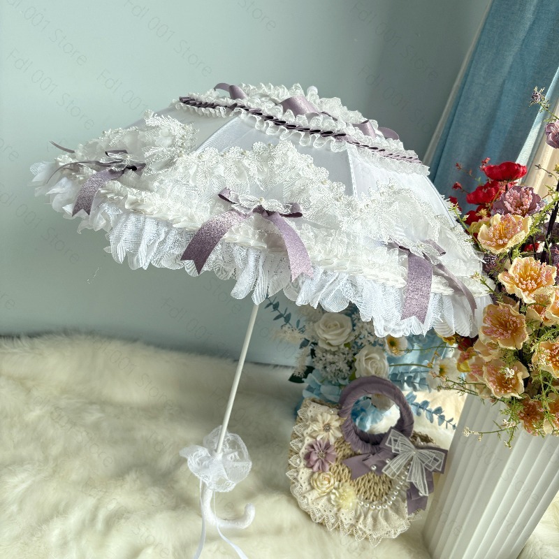 Photography Umbrella - Ombrello Lolita in Pizzo Viola e