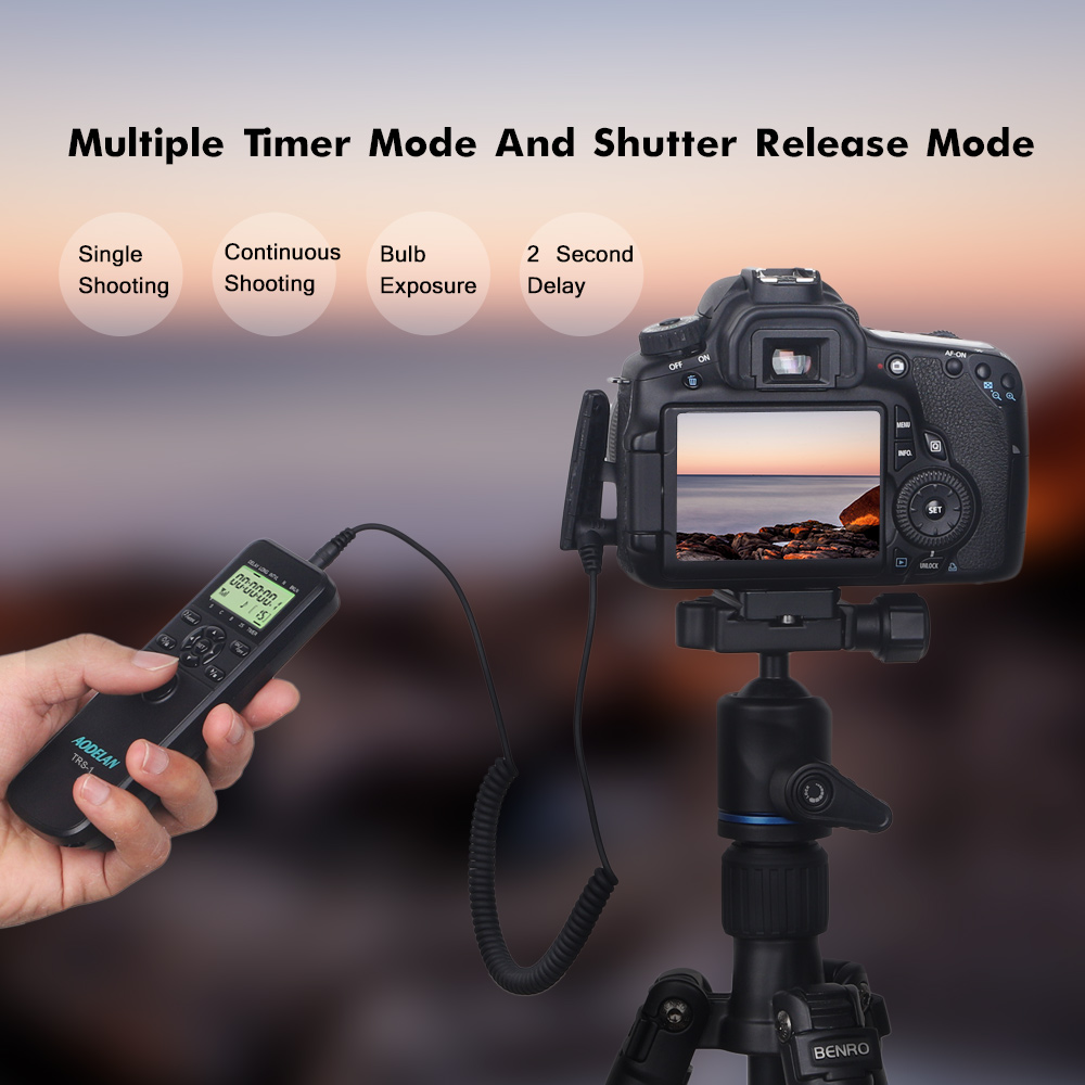 Timelapse Controller - AODELAN TRS-1 Timer Intervalometro con Telecomando