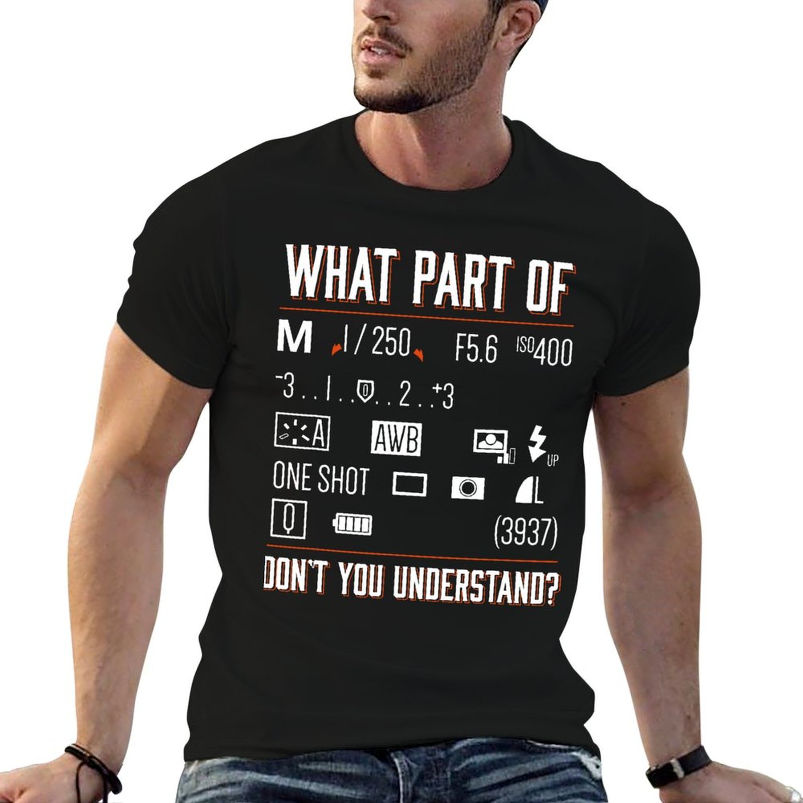 Photography Training - T-shirt con scritta “What Part Of