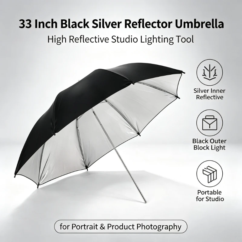 Ombrello Riflettente Nero Dure - Photography Umbrella recensione e prezzo