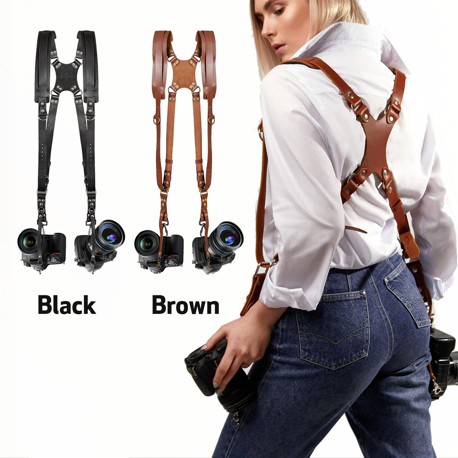 Tracolla in pelle regolabile p - Camera Strap Leather recensione e prezzo