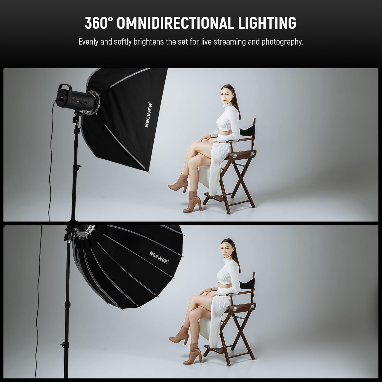 Softbox Parabolico con Attacco - Photography Umbrella Lighting Kit recensione e prezzo